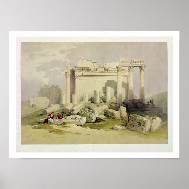 Poster Ruines du Portico oriental du Temple de Baal (Devant)