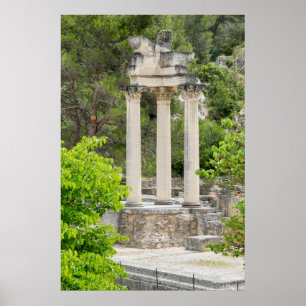 Poster Ruines du Temple Romain, France