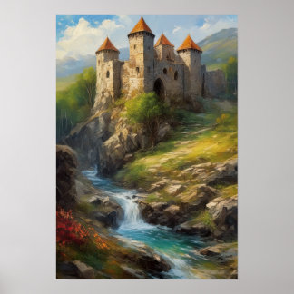 Poster Ruines d'un château médiéval
