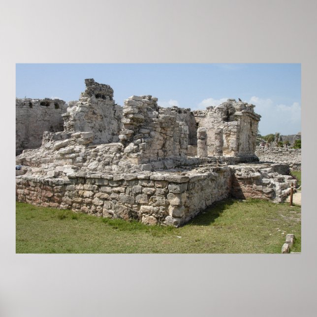 Poster Ruines mayas, Tulum, Mexique (Devant)