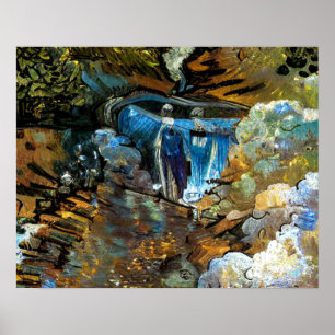 POSTER RUISSEAU CASCADE