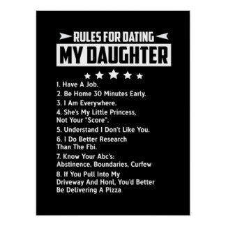 Poster Rules for dating my daughter
