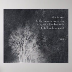 Poster rumi "c'est l'amour" poésie citation