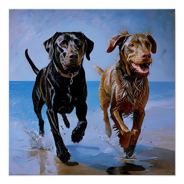 Poster "Run Free, Run Together" Beachside Best Buddies (Devant)