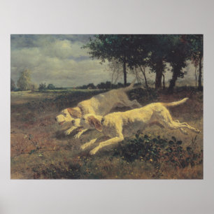 Poster Running Dogs (Beagle) (par Constant Troyon)