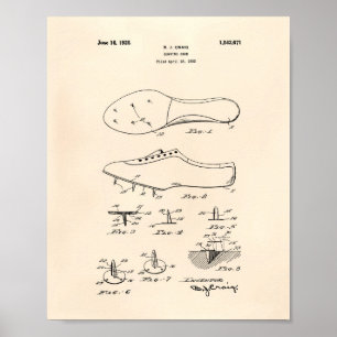 Poster Running Shoe 1925 Art Brevet Vieux Poivre