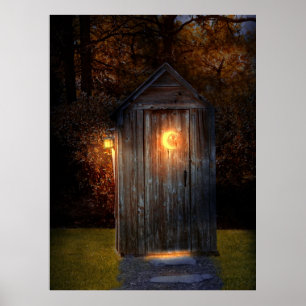 Poster Rural - Outhouse - do the necessary