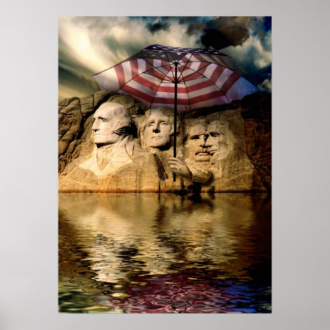 Poster Rushmore Flood (Devant)