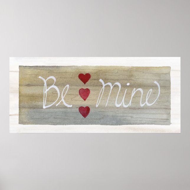 Poster Russe Valentine Be Mine (Devant)