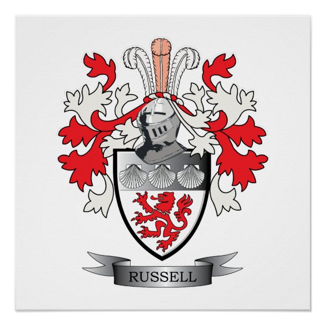 Poster Russell Coat of Arms (Devant)