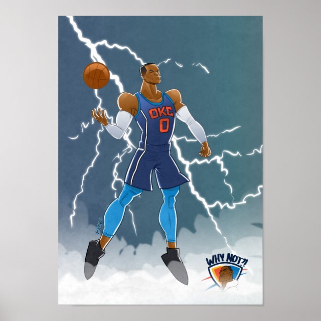 Poster Russell Westbrook (Devant)