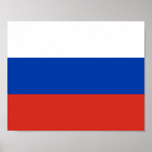Poster Russia Flag