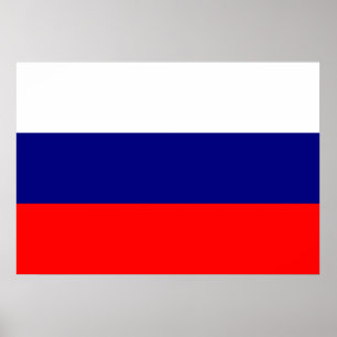 Poster Russia Flag