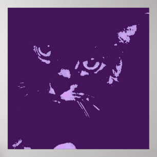 Poster Russian Blue Pop Art