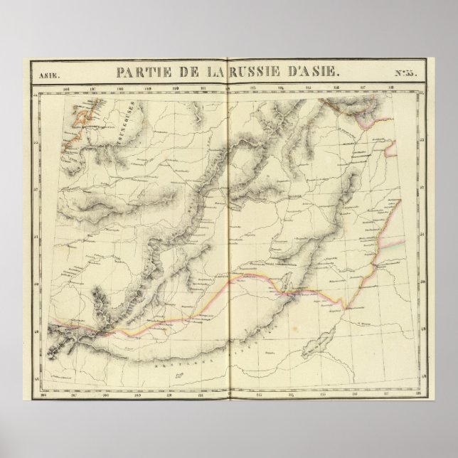 Poster Russie asiatique, Asie 33 (Devant)