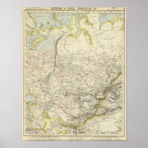 Poster Russie en Asie