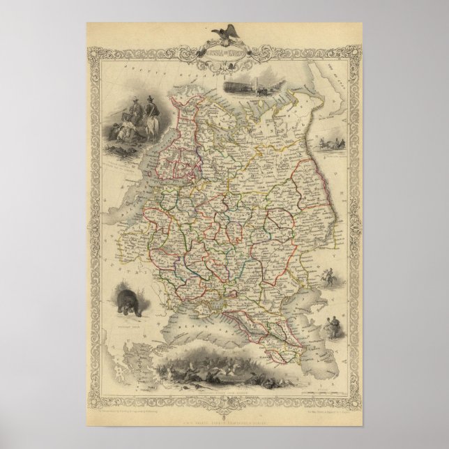 Poster Russie En Europe (Devant)