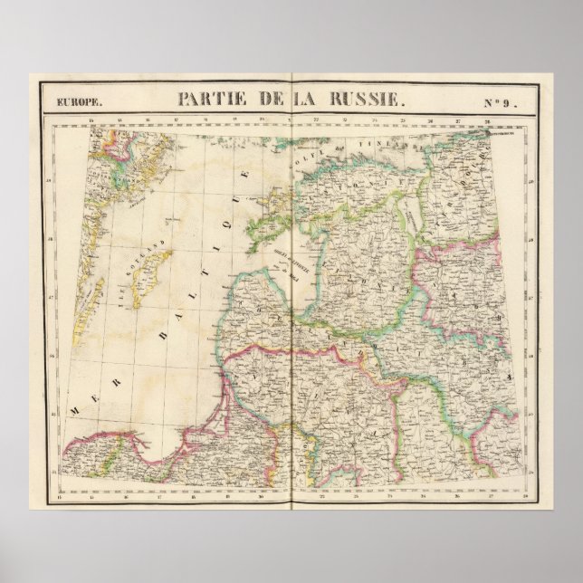 Poster Russie, Europe 9 (Devant)