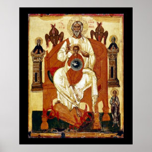 Poster Russie Jésus Art Nouveau
