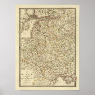 Poster Russie occidentale, Pologne