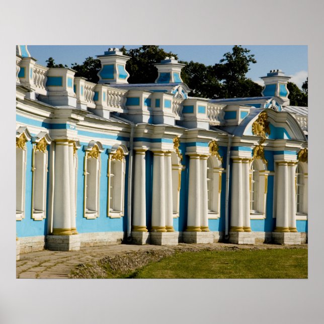 Poster Russie, Pouchkine. Partie du Palais Catherine. (Devant)