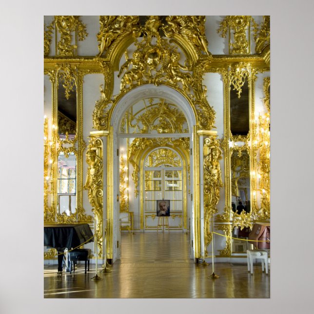 Poster Russie, Saint-Pétersbourg, Palais de Catherine (ak (Devant)