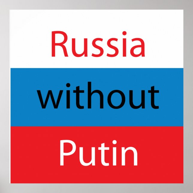 Poster Russie sans Poutine (Devant)