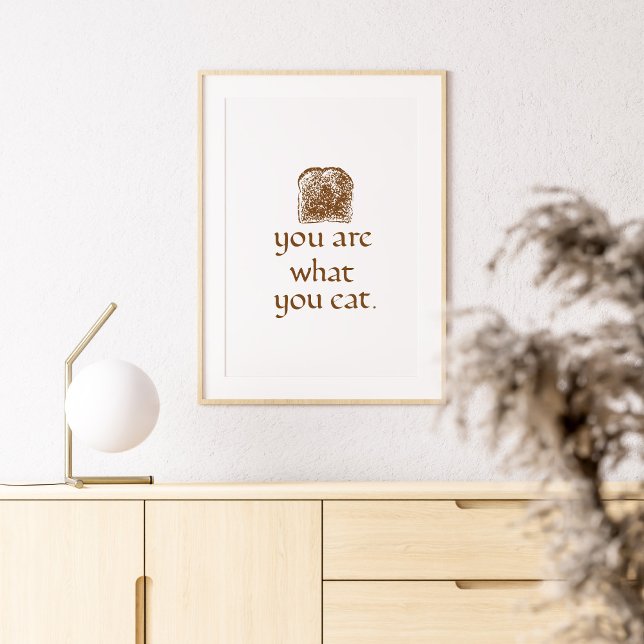 Poster Rustic Bread Art with Handwritten Calligraphy (Créateur téléchargé)