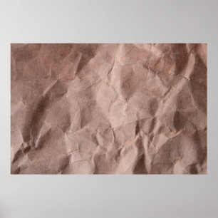 Poster Rustic crumpled paper