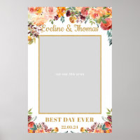 Rustic Fall orange marigold mariage photo accessoi