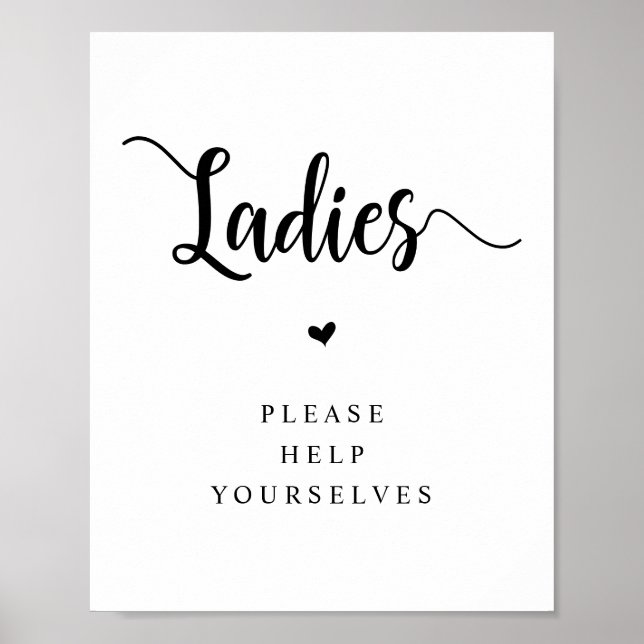 Poster Rustic Farm, Mesdames, aidez-vous, Salle de bain (Devant)