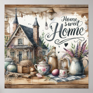 Poster Rustic Home Sweet Home 4