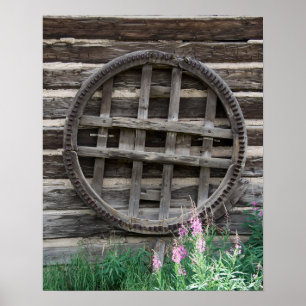 Poster Rustic Wheel 16x20