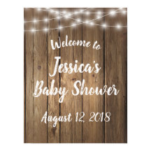 Rustic Wood Sting Lights Baby shower d'événement M
