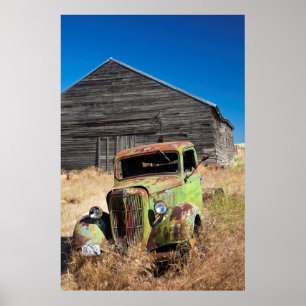 Poster Rusting car