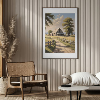 Poster Rustique Agritourisme