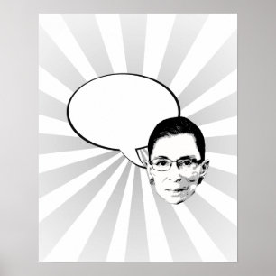 Poster Ruth Bader Ginsburg Pensé bulle