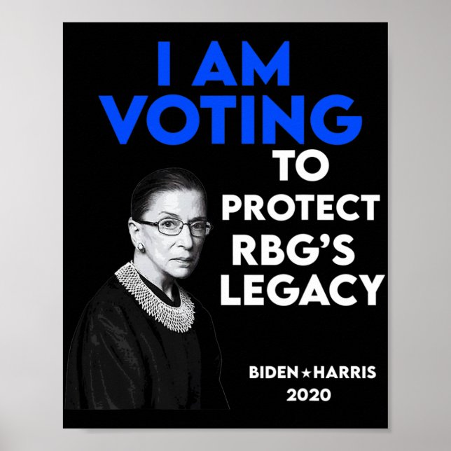 Poster Ruth Bader Ginsburg&#';s Legacy Vote Biden 2020  (Devant)