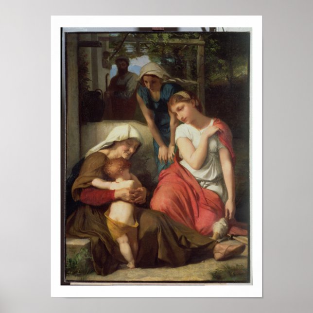 Poster Ruth et Naomi, 1859 (huile sur toile) (Devant)