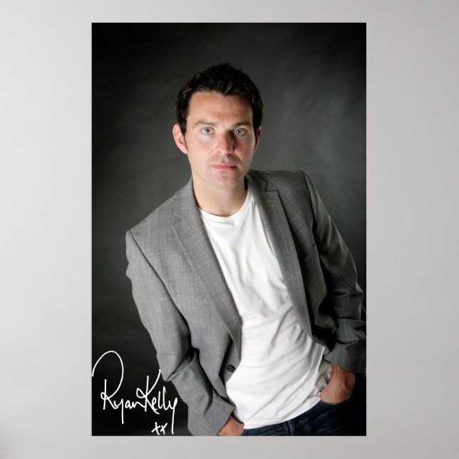 Poster Ryan Kelly Music - Poster- Grey-"Signé" (Devant)