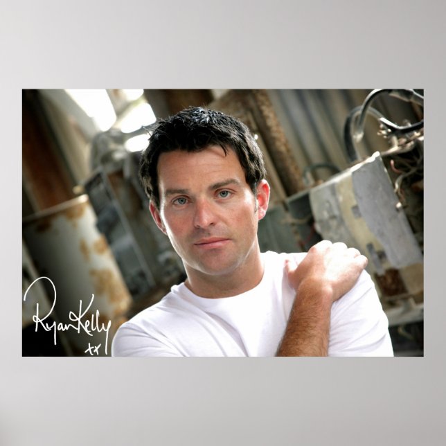 Poster Ryan Kelly Musique - Poster- Blanc clair T "Signé" (Devant)