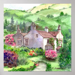 Poster Rydal Mount Home to William Wordsworth in Cumbria