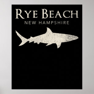 Poster Rye Beach New Hampshire - Cadeaux d'amoureux des r