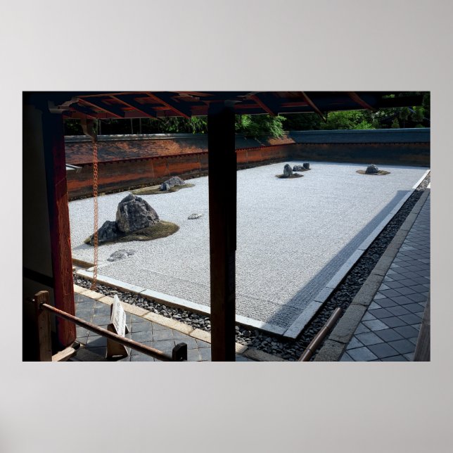 POSTER RYOANJI KARE SANSUI GARDEN - KYOTO (Devant)