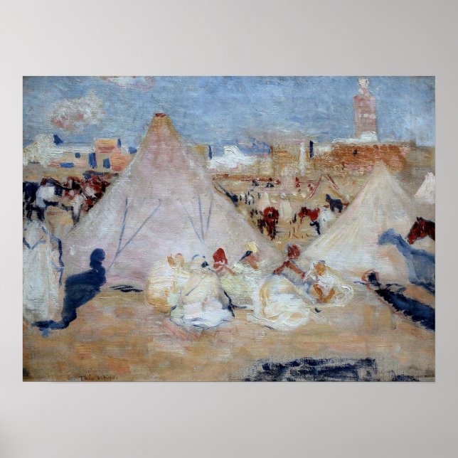 Poster Rysselberghe - Camp Au Maroc (Devant)