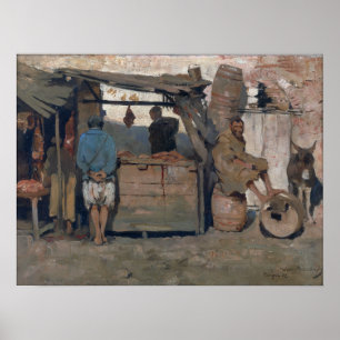 Poster Rysselberghe - Marché marocain 1882