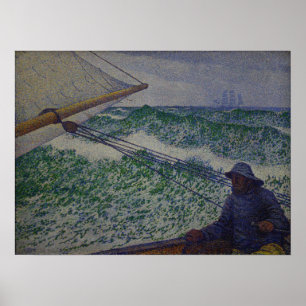Poster Rysselberghe - The Man At The Tiller 1892