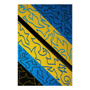 Poster Rythme Abstrait