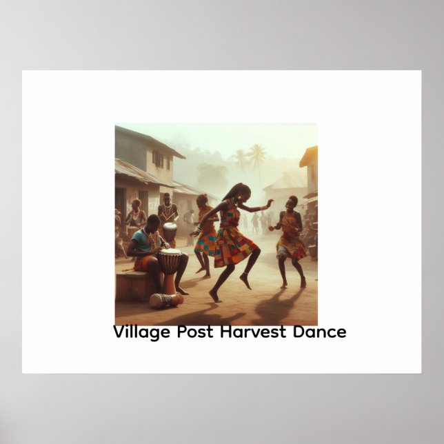 Poster Rythmes d'abondance : Joie d'après-récolte (Devant)