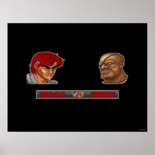 Poster Ryu contre Sagat